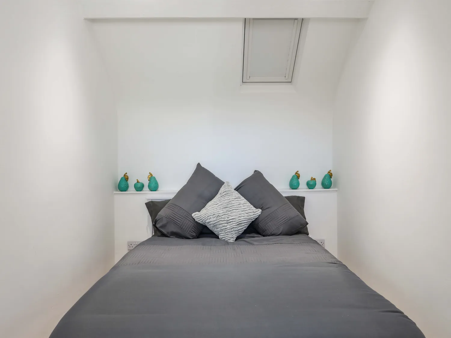 Double bedroom at Tyn Fridd in North Wales